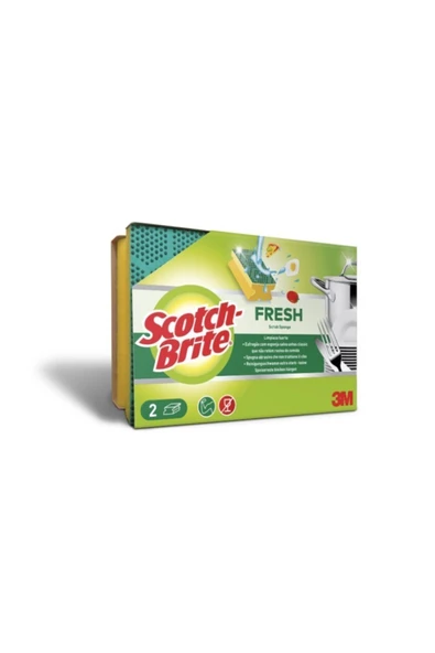 SCOTCH BRİTE Fresh Tırnak Koruyuculu Sünger 2'li ürün görseli 1