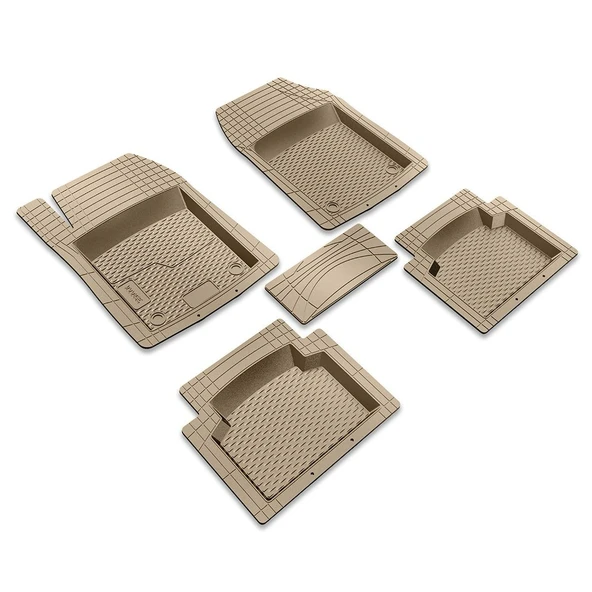 13 MM Hyundai I10 2022 ile uyumlu 5D Havuzlu Üniversal Paspas Siyah ürün görseli 1