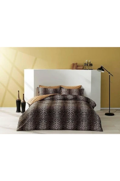 Çift Kişilik Leopar Desenli Nevresim Takımı ürün görseli 1