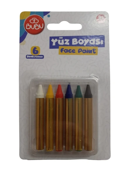 Yüz Boyası 6lı Kalem BU-BU ürün görseli 1