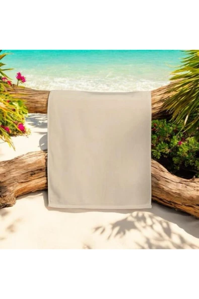 Düz Eponj Pamuk Havlu 50*90 Cm Kapiçino ürün görseli 1