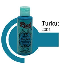 Rich Multi Surface Akrilik Boya 120ml 2204 Turkuaz ürün görseli 1