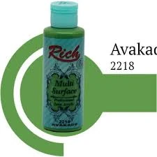 Rich Multi Surface Akrilik Boya 120ml 2218 Avakado ürün görseli 1