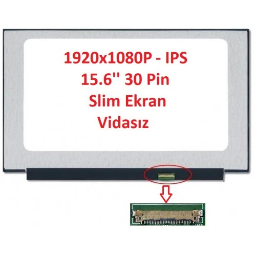 Nion Hp 15-DW0003NT 6EP10EA Notebook Lcd Ekran (15.6'' Slim Led 30 Pin IPS) ürün görseli 1