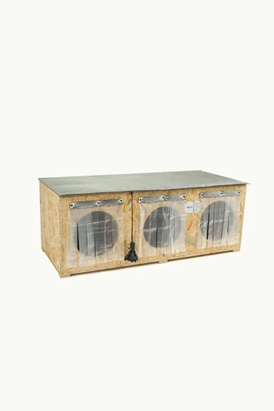 DEMONTE-Dış & İç Mekan Ahşap Kedi Yuvası Ölçüleri: 90x35x40 ürün görseli 1