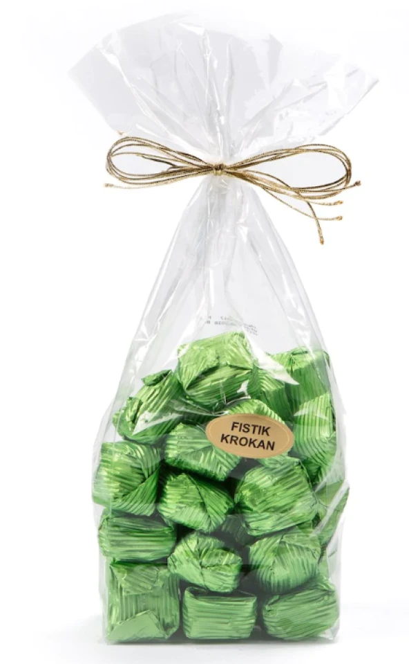 Melodi Yaldızlı Fıstık Krokan Çikolata 500 G ürün görseli 1