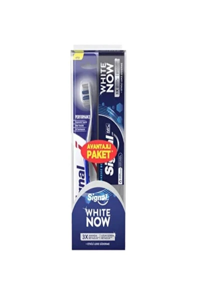 SİGNAL White Now 2'li Set,  Diş Fırçası+White Now Diş Macunu (Etkili Leke Giderme) ürün görseli 1
