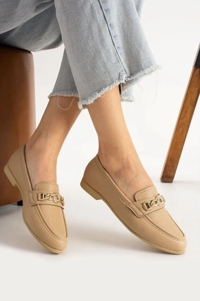 Albishoes Kadın Babet Toka Detaylı Şık Anatomik Günlük Ayakkabı Rahat Taban Günlük İş Ofis Babet ürün görseli 1