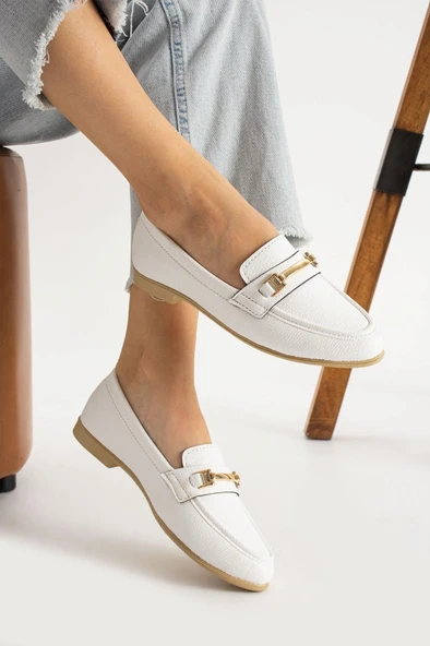 Albishoes Kadın Babet Toka Detaylı Şık Anatomik Babet Ayakkabı Rahat Taban Günlük İş Ofis Babet ürün görseli 1