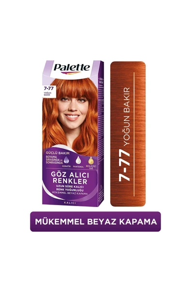 PALETTE Göz Alıcı Renkler 7-77 Yoğun Bakır Saç Boyası ürün görseli 1