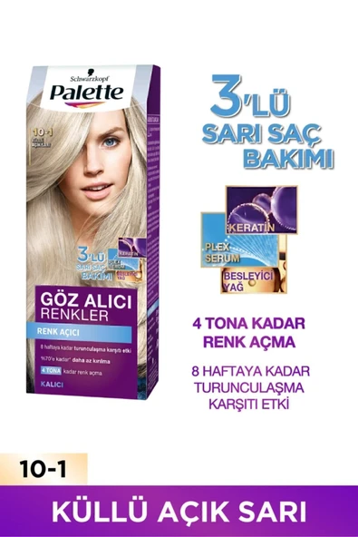 PALETTE Göz Alıcı Renkler 10-1 Küllü Açık Sarı ürün görseli 1