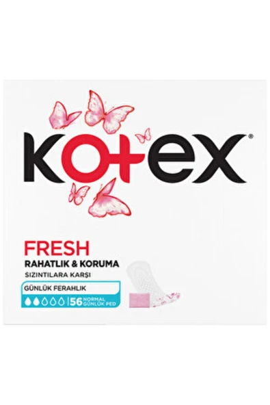 KOTEX ( 3 ADET ) Kotex Günlük Ped Normal 56 lı ürün görseli 1