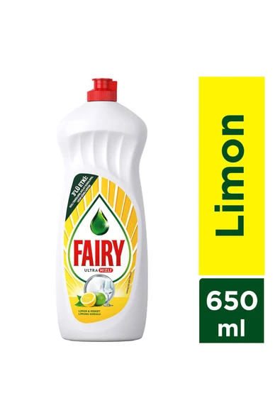 FAİRY Temiz & Ferah Sıvı Bulaşık Deterjanı 650 ml Limon Kokulu ürün görseli 1
