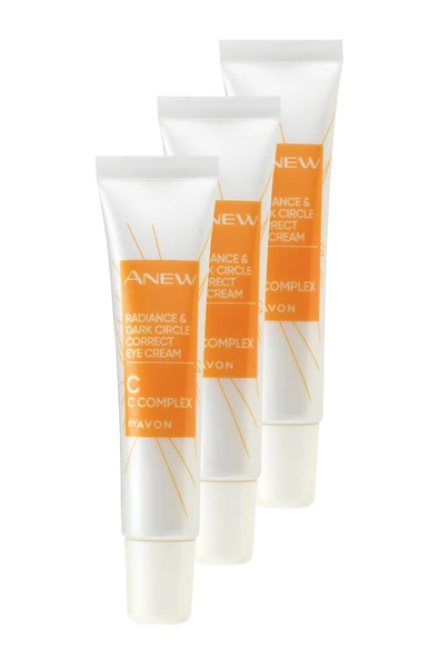 AVON Anew Radiance Koyu Halkalar için Göz Kremi 15 Ml. Üçlü Set ürün görseli 1