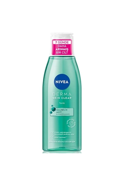 NIVEA Derma Skin Clear Sivilce Karşıtı Tonik 200 Ml ürün görseli 1