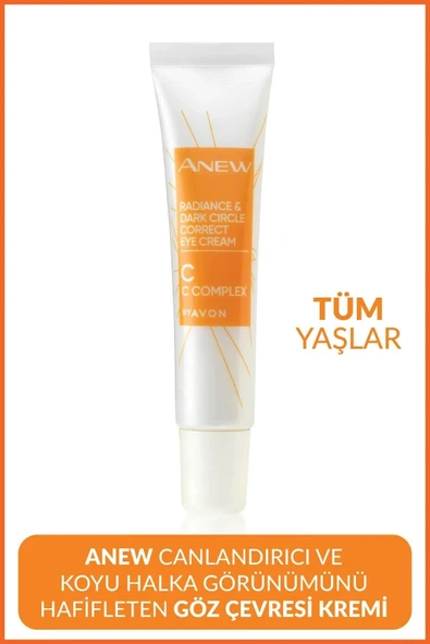 AVON Anew Canlandırıcı Ve Koyu Halka Görünümünü Hafifleten Göz Çevresi Bakım Kremi 15 Ml. ürün görseli 1