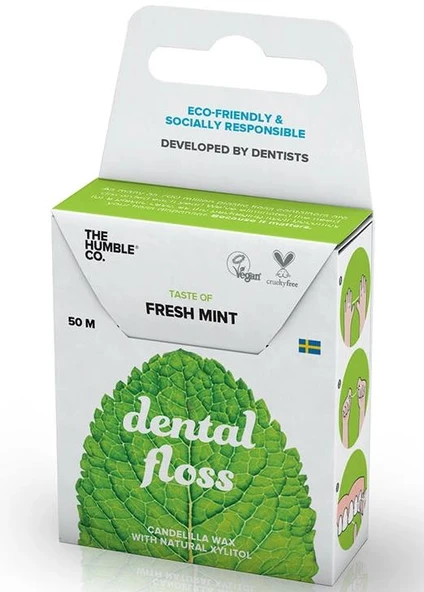 Humble Dental Floss Fresh Mint 50m| Diş İpi Taze Nane Tadında ürün görseli 1