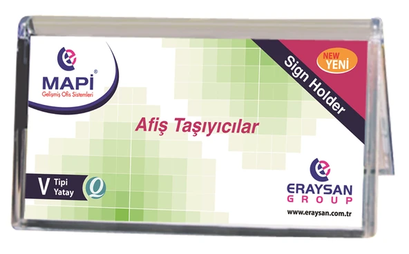 MAPİ V TİPİ YATAY AFİŞ TAŞIYICI STAND (297X210) ürün görseli 1