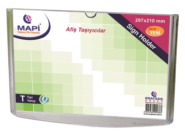 MAPİ T TİPİ YATAY AFİŞ TAŞIYICI STANDLAR (A4) ürün görseli 1