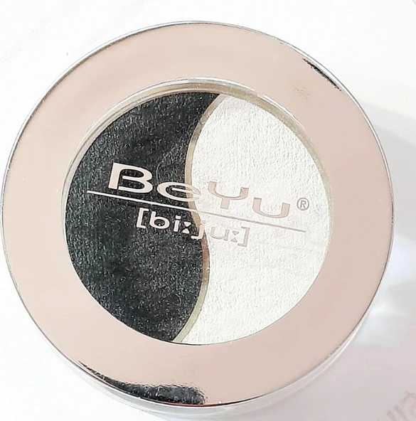 Beyu Duo Eye Shadow 02 Sedefli Antrasit - Beyaz ürün görseli 1