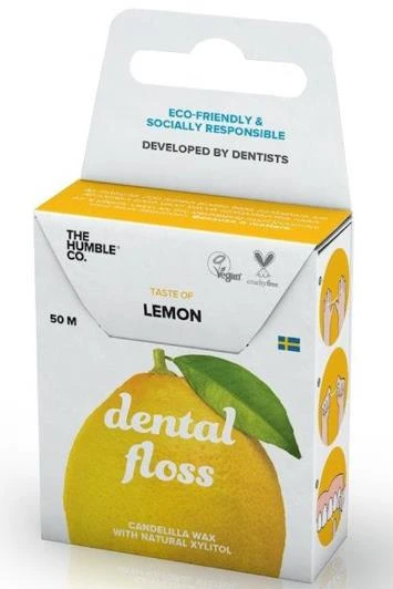 Humble Dental Floss Fresh Lemon 50m | Diş İpi Limon Tadında ürün görseli 1