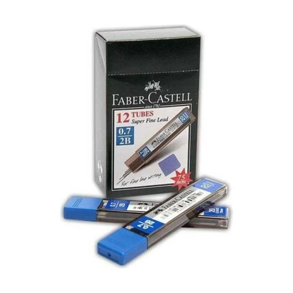 Faber Castell Min Uç Süper Fine 0.7 Mm 2B 75 Mm - 12 Adet ürün görseli 1