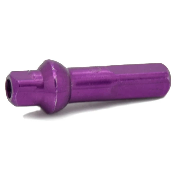 Sapim Polyax Alu Square Double Secure Lock Jant Teli Başlığı 16mm Mor - Resim 3