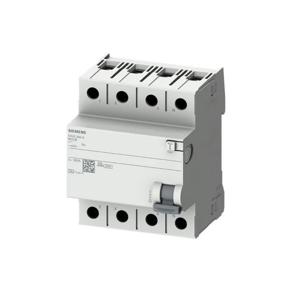 Siemens 5SV5646-6 Kaçak Akım Koruma Rölesi 4x63A 300Ma ürün görseli 1
