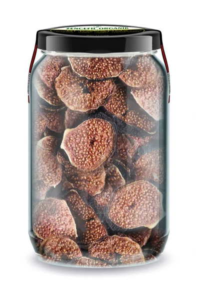 İncir Cips Siyah İcir Cipsi Bi Kavanoz 660 cc. Cam Kavanozda Katkısız Kara İncir Kurusu Fig Chips ürün görseli 1