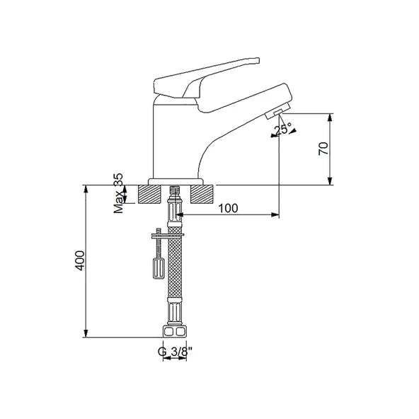 Newarc 142521 Smart Lavabo Bataryası - Resim 2