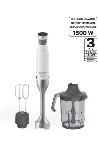 Arzum 1114-b Technoart Maxı Neo El Blender Beyaz ürün görseli 1