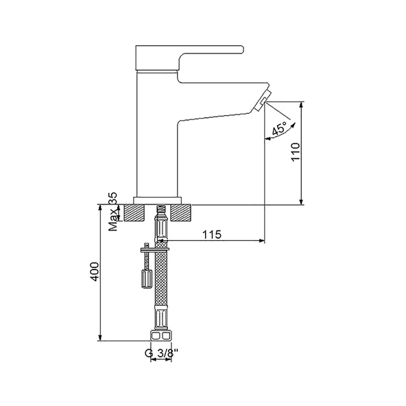 Newarc 832521 Premium Lavabo Bataryası - Resim 2