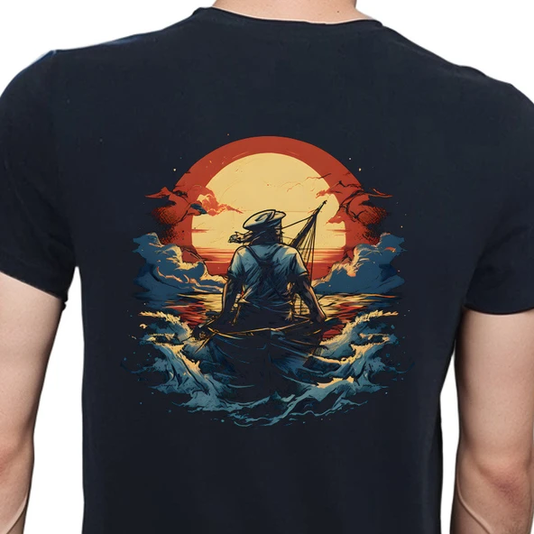Sailor T-shirt %100 Pamuklu Siyah Penye Basic Erkek Tişört ürün görseli 1
