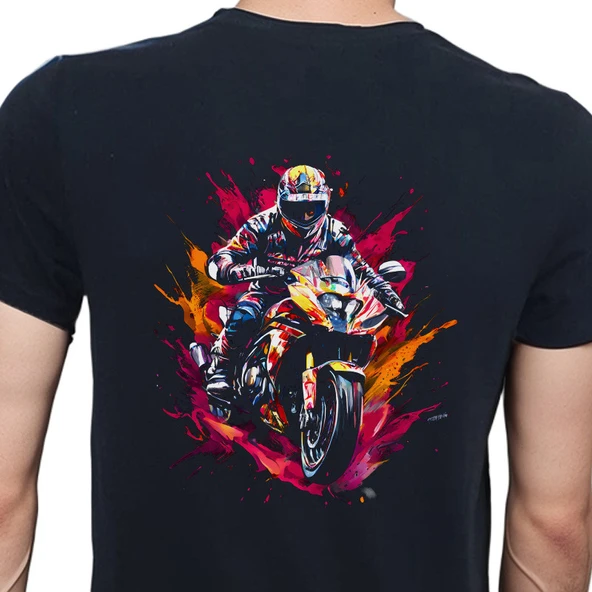 Splash GP T-shirt %100 Pamuklu Siyah Penye Basic Erkek Tişört ürün görseli 1