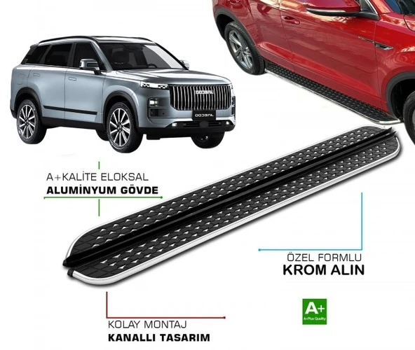 JAECOO 7 2024 2025 2026 2027 ARACA ÖZEL YAN BASAMAK DMD ürün görseli 1