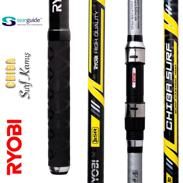 Ryobi Chiba 3 Parça 3.90m 100-300gr Surf Olta Kamışı ürün görseli 1