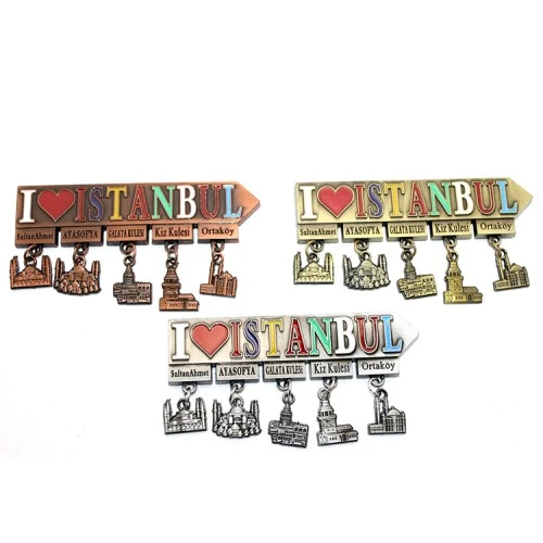 Periboia İstanbul Temalı Metal Magnet Model 7 ürün görseli 1