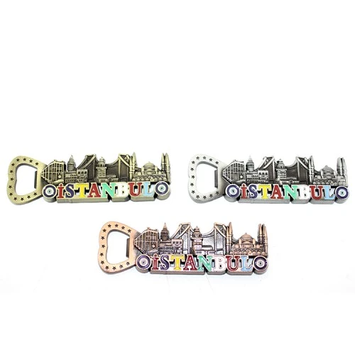 Periboia İstanbul Temalı Metal Magnet ve Açacak Model 3 ürün görseli 1