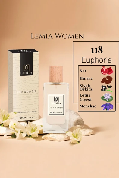 LEMİA Kadın Parfüm 118 Euphoria  Edc 50ml ürün görseli 1