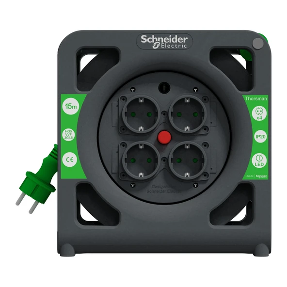 Schneider 15 Metre 3X1.5 mm Makaralı Uzatma Imt33137 ürün görseli 1