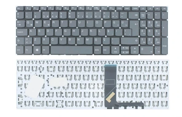 Lenovo 5CB0R20163, 5CB0R20160 Klavyesi - Füme TR ürün görseli 1