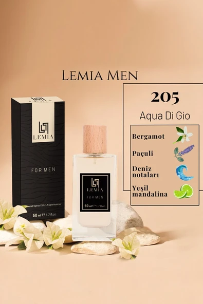 LEMİA Erkek Parfüm 205 Aqua Gio Edc 50ml ürün görseli 1