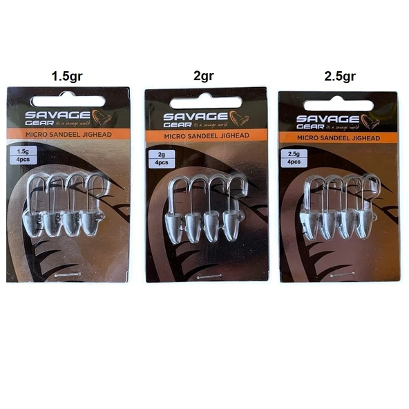 Savage Gear LRF Micro Sandeel Jighead Zoka (4'lü Paket) ürün görseli 1