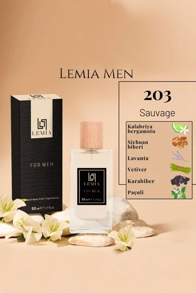 LEMİA Erkek Parfüm 203 Sauvage Edc 50ml ürün görseli 1