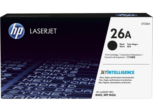 HP 26A Black Siyah 3.100 Sayfa Toner CF226A ürün görseli 1