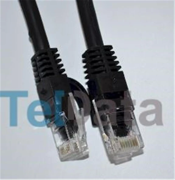 Teldata TLD-030S Cat6 0.30MT Siyah Utp Patch Kablo ürün görseli 1