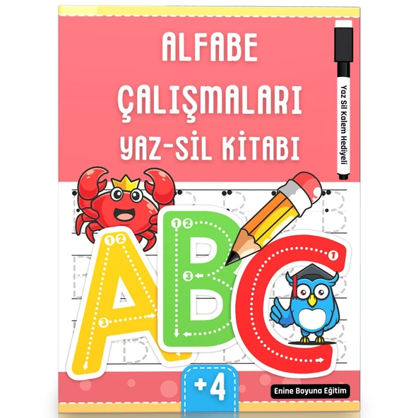 Alfabe Çalışmaları YAZ-SİL Kitabı ürün görseli 1