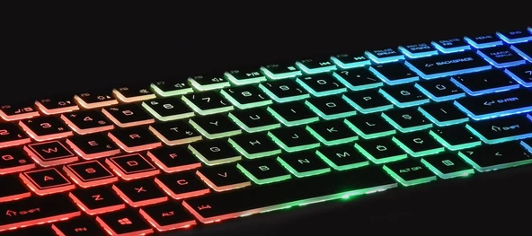 MSI Katana GF76 12UD-217XTR msi Notebook Klavyesi Siyah TR, Ver.3 - Per-Key RGB ürün görseli 1