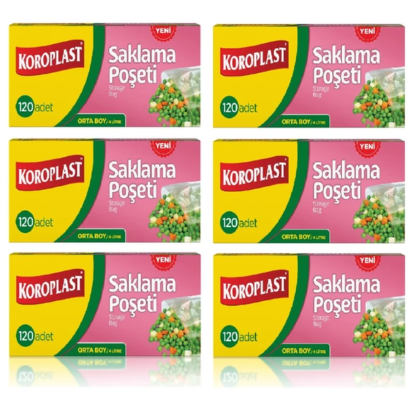 Koroplast Saklama Poşeti Orta Boy 24 X 38 Cm 120 Li x 6 Paket ürün görseli 1