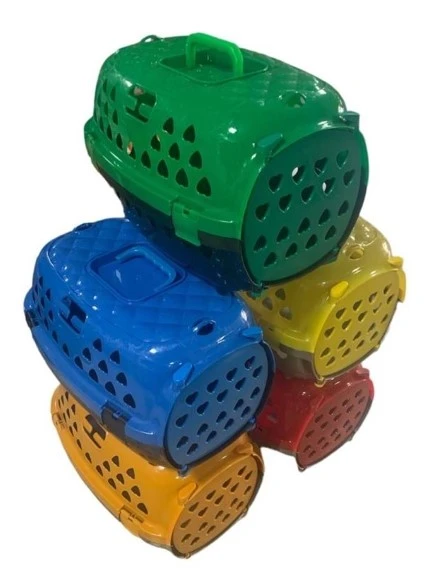 Cans Renkli Küçük Boy Plastik Kedi Taşıma Çantası | Pratik ve Şık Evcil Hayvan Taşıma Çözümü ürün görseli 1